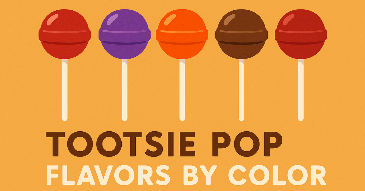 tootsie pop flavors by color